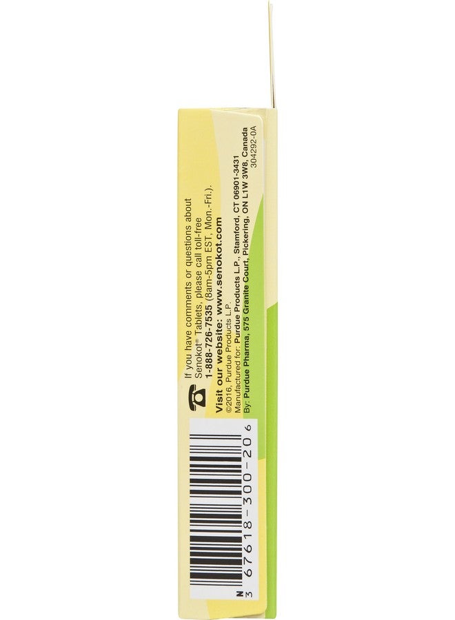 Senokot Natural Vegetable Laxative Ingredient, Tablets, 20 Count - Image 3